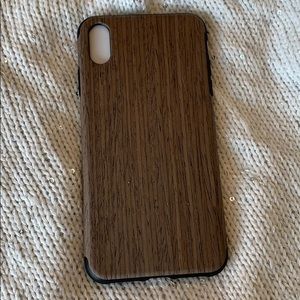 iPhone X Plus Case Faux Wood Look
